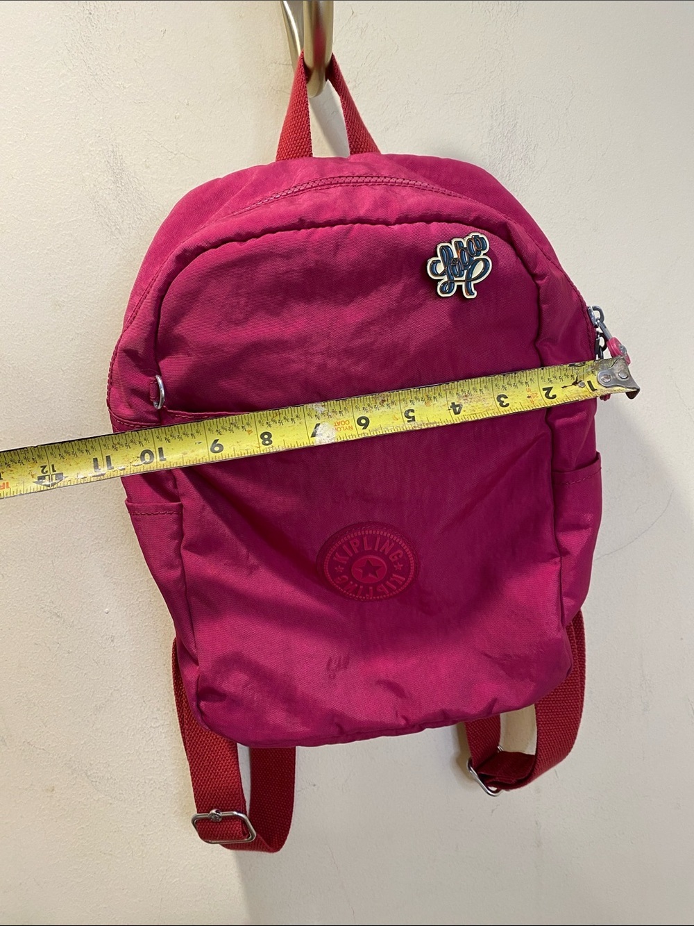 Kipling Raspberry Pink Compact Backpack - Picture 11 of 12